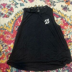 Peloton Women's Black Muscle Tee